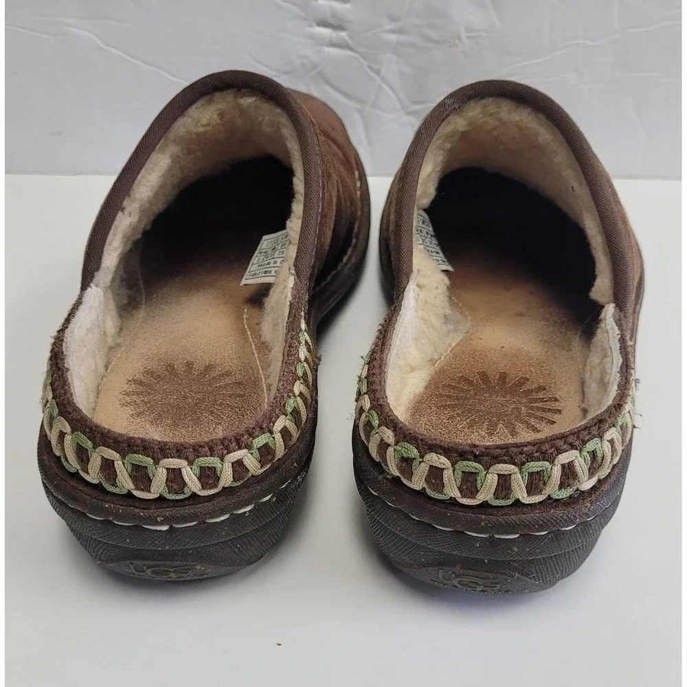UGG Kohala Brown Leather  clog slipper Women's Mule Shoes Size 8‎ - Picture 7 of 8